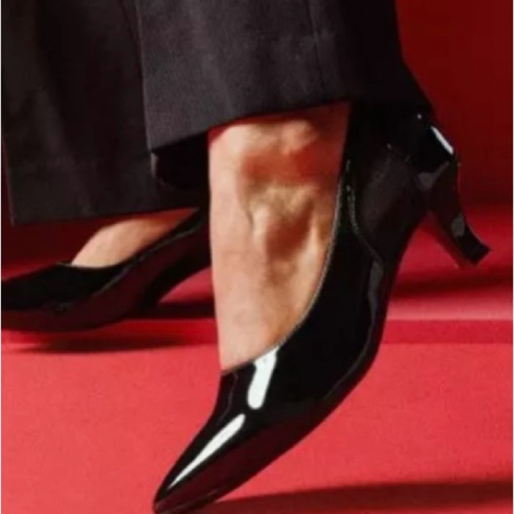 Clarks Black Patent Leather Heels